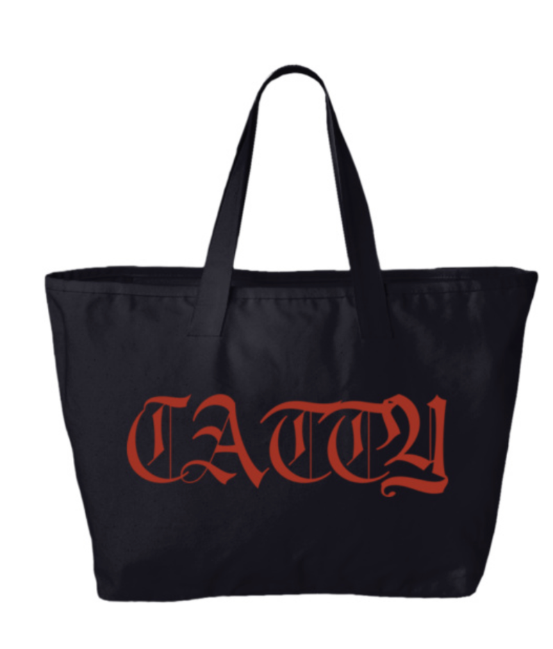 LIMITED RUN CATTY LOGO BAG WITH ZIPPER